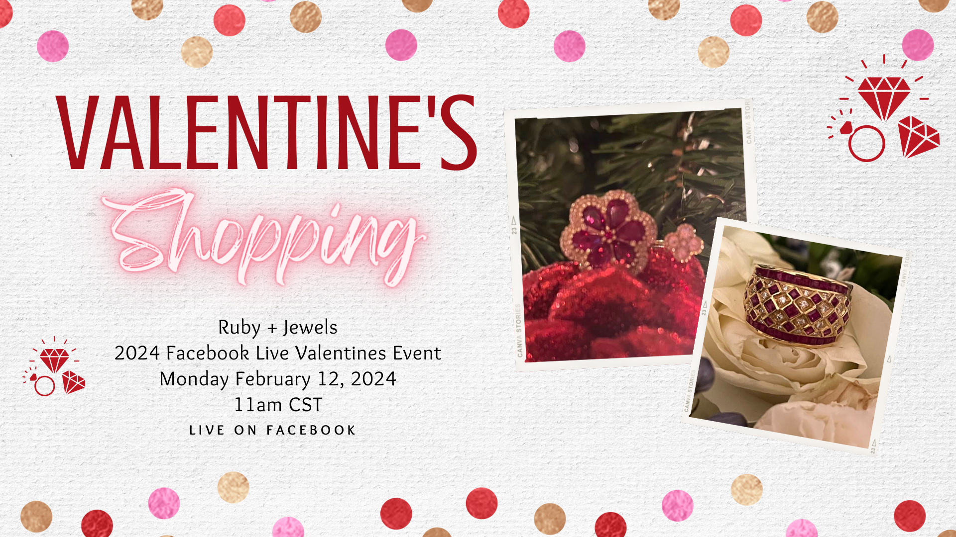 Ruby + Jewels 2024 Facebook Live Valentines Shopping Event