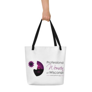 Professional Women of WI All-Over Print Large Tote Bag