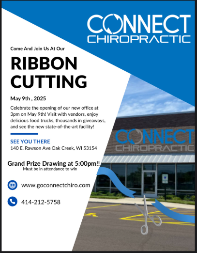 Connect Chiropractic Oak Creek WI Ribbon Cutting